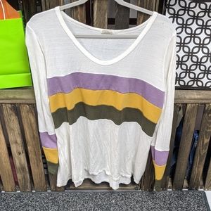 The neck long sleeve t-shirt